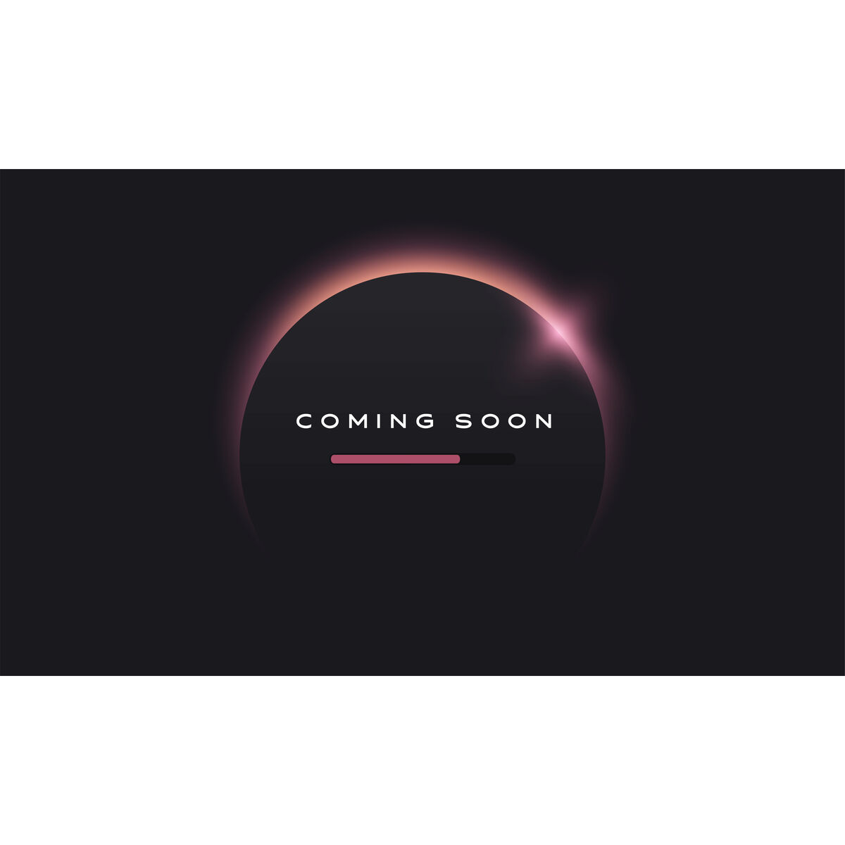 Coming soon text on abstract sunrise dark background with motion effect S5704451_1